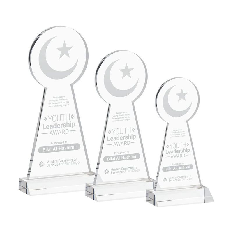 Crescent and Star Crystal Award, Clear