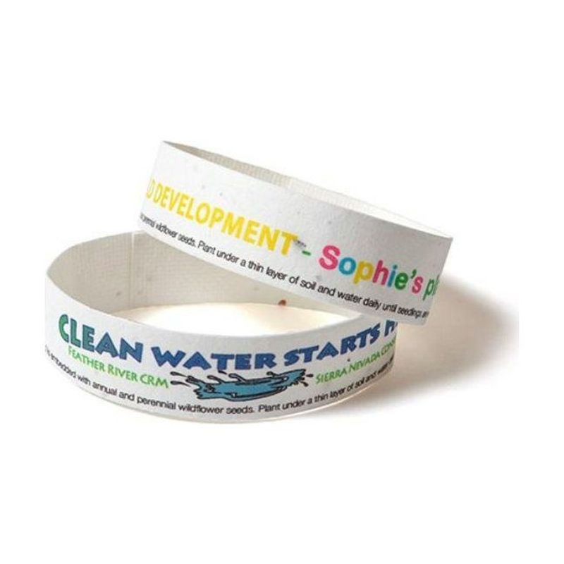 Seed Paper Wristband