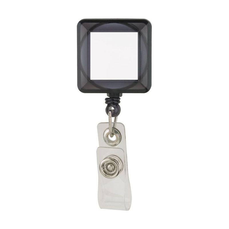 Divo Square Badge Holder with Clip