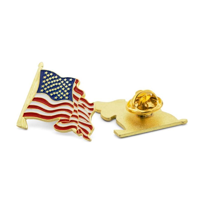 American Flag Die Struck Lapel Pin (7/8")