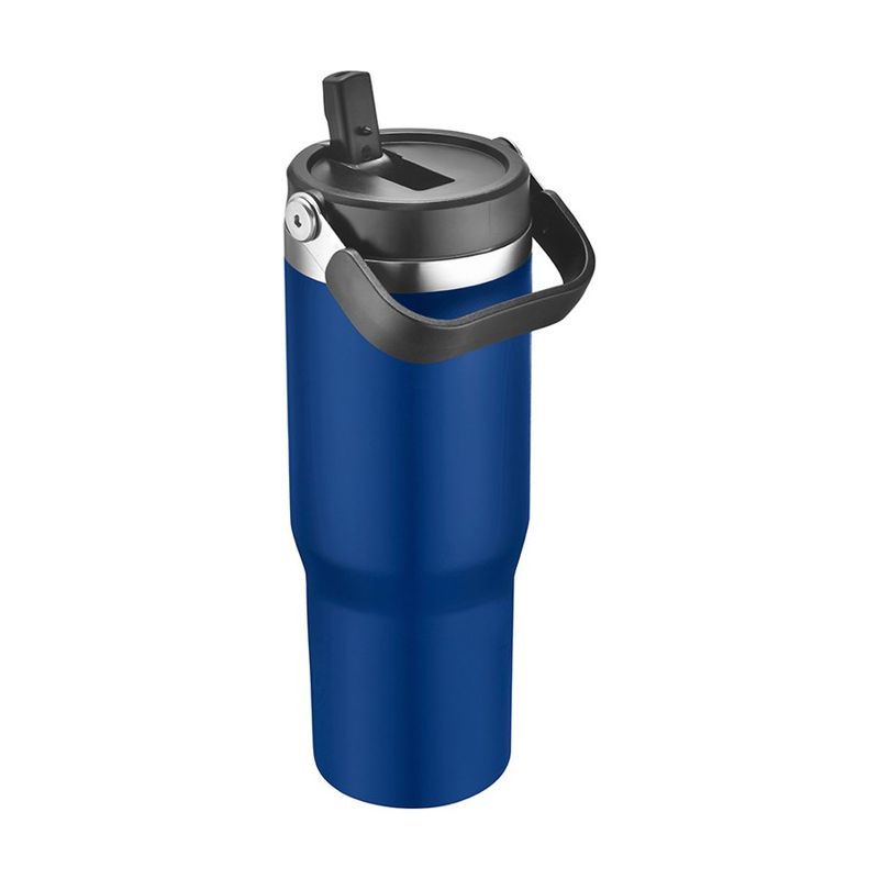 30 oz Vacuum Travel Mug with Carrier Handle