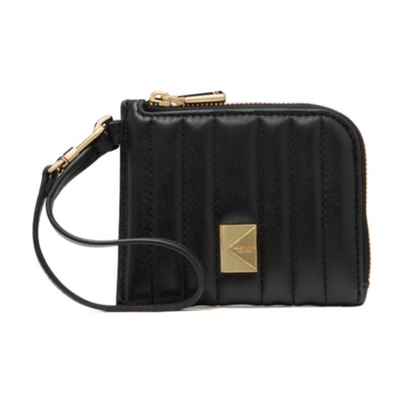 Kate Spade Deco Quilted Card Case Wristlet, Black