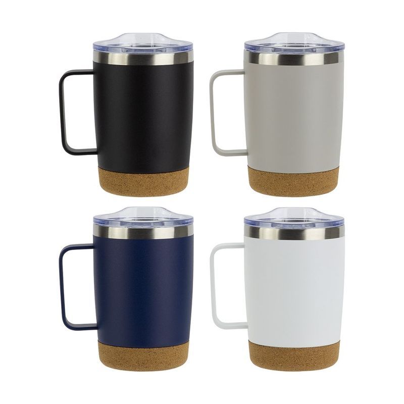Sapora 12 oz Vacuum Insulated Stainless Mug with Cork Base