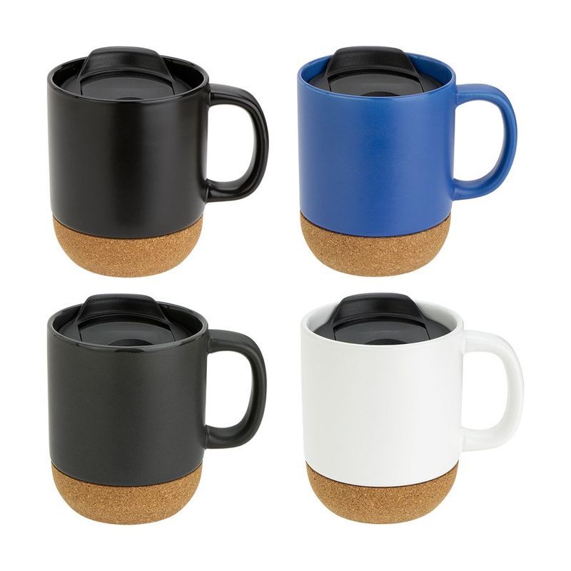 Balsamo 12 oz Ceramic Mug with Cork Base