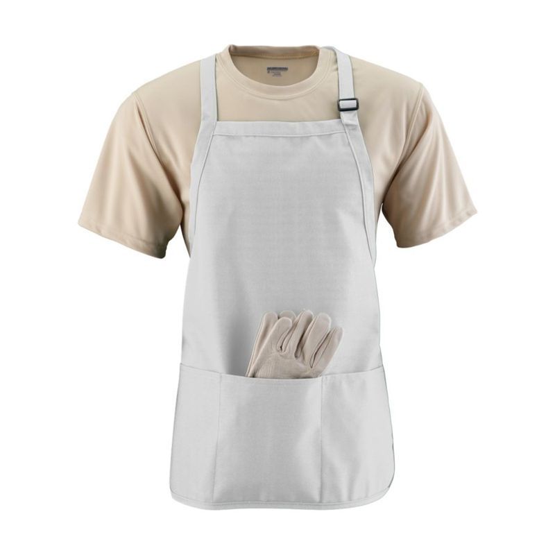 Medium Length Apron with Pouch Pocket