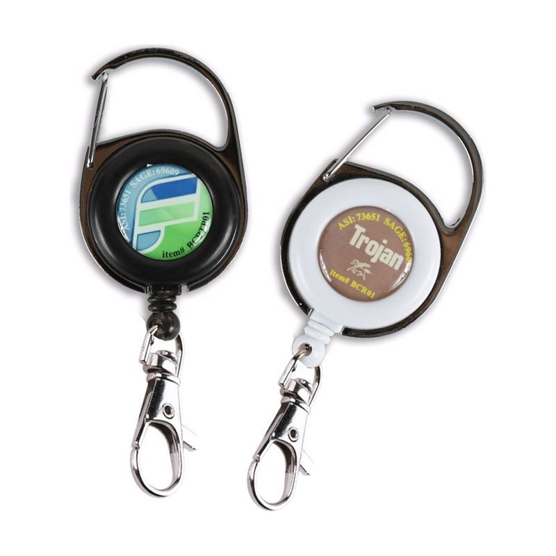 Carabiner Badge Reel with Lobster Claw