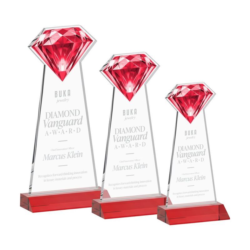 Gemstone Crystal Award, Red
