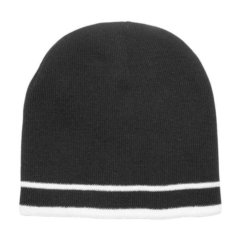 Double Stripe Acrylic Knit Beanie
