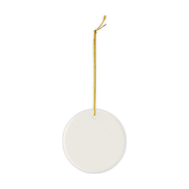 Round Ceramic Ornament