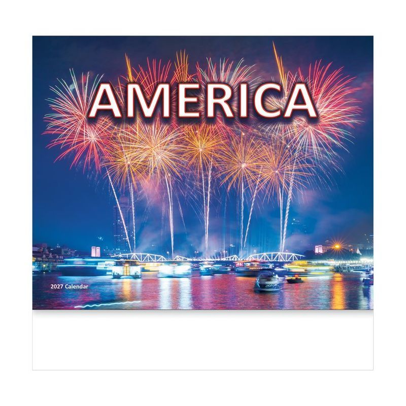 America 2027 Stapled Wall Calendar