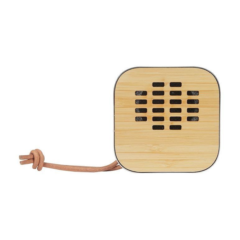 Asher 3W Recycled Aluminum and Bamboo Wireless Speaker