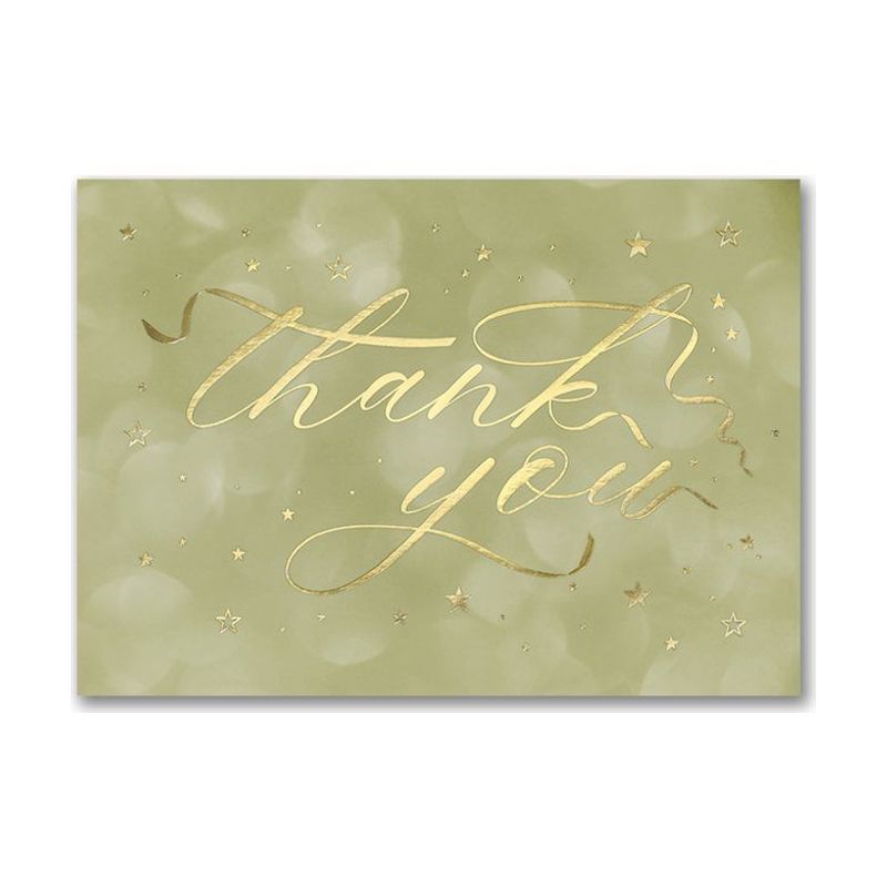 Stellar Gold Foil Thank You Card