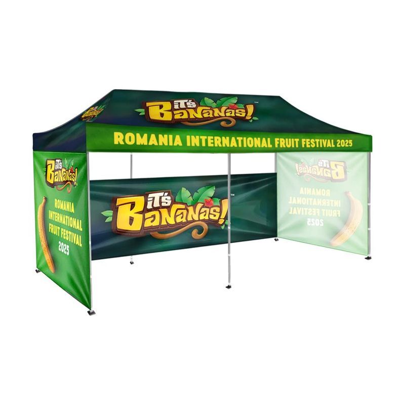 10 x 20 ft Canopy Tent with One Half and Two Full Walls