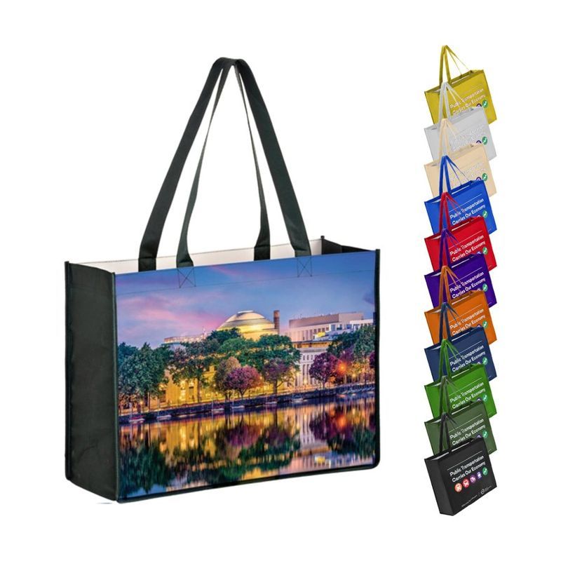 Sublimated Non-Woven Grocery Tote