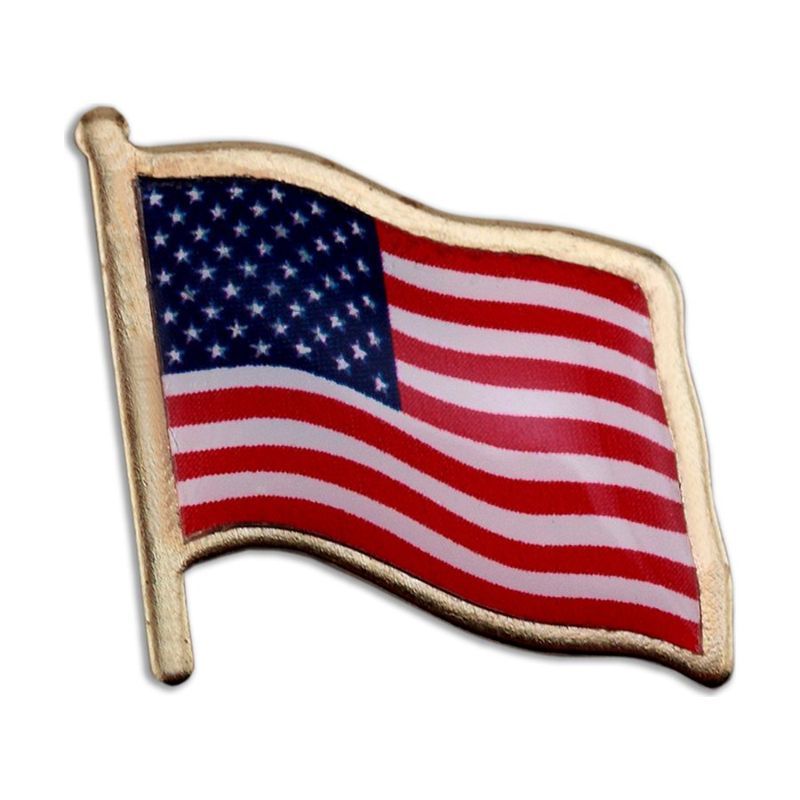 American Flag Lapel Pin Made in USA