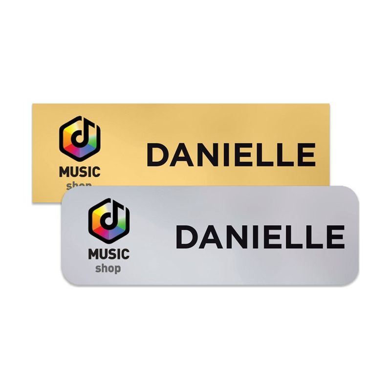 Charleston Plastic Express Name Badge, 1 x 3 Inch