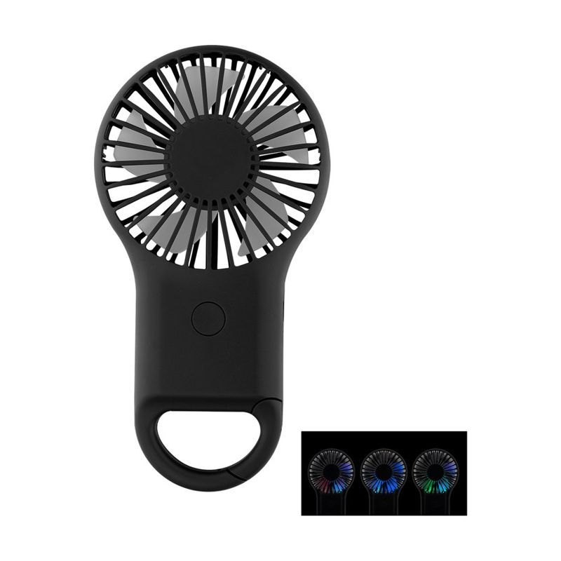 Rechargeable Handheld Fan with Carabiner