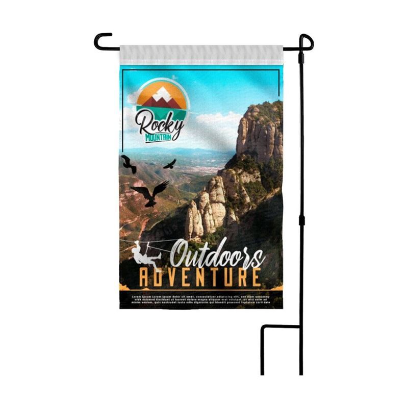 12 x 18 in Canvas Poly Garden Flag, Digital Print