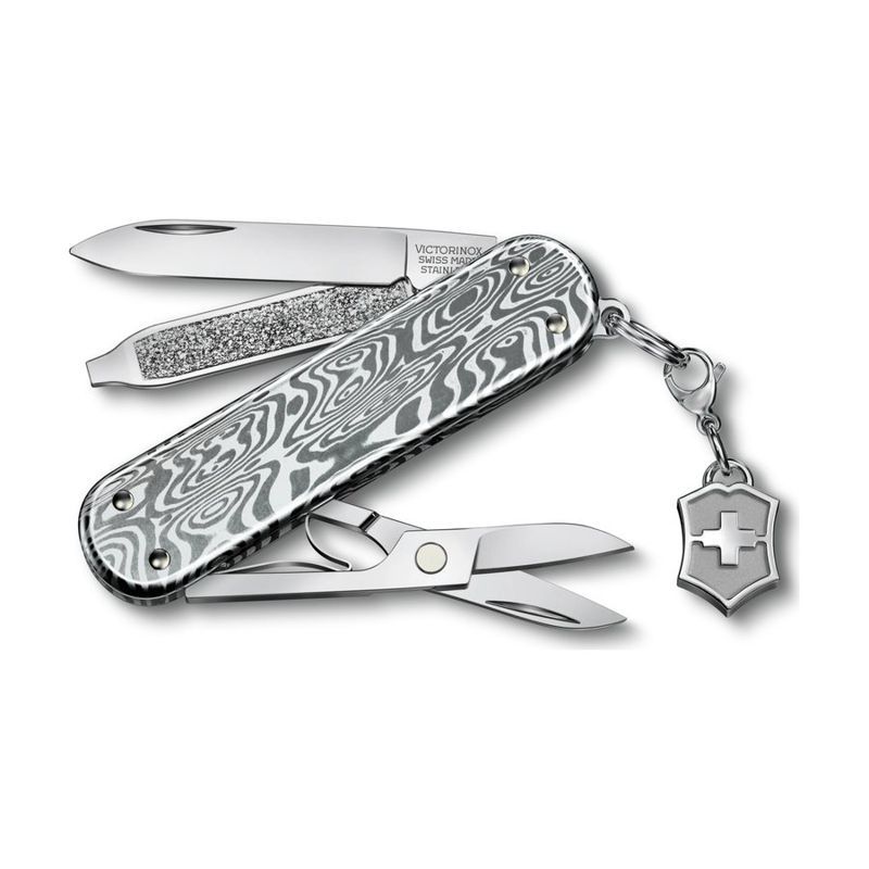 Victorinox Classic SD Brilliant Damast Swiss Army Knife