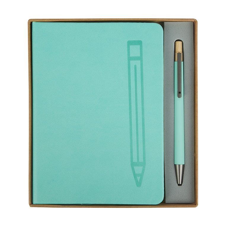 Magnetic Journal and Recycled Pen Gift Set