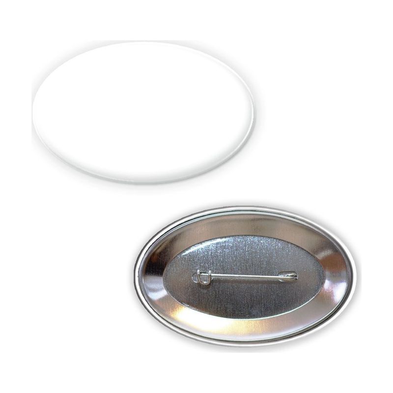 Oval Pin Back Button