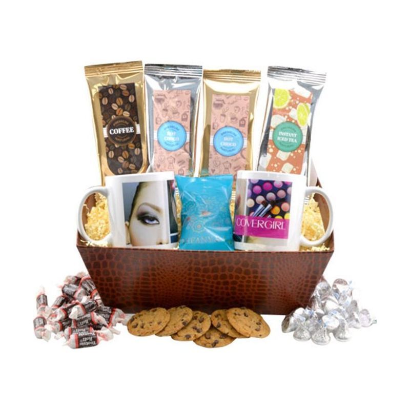 Gift Tray with Mugs, Cocoa and Starlight Mints