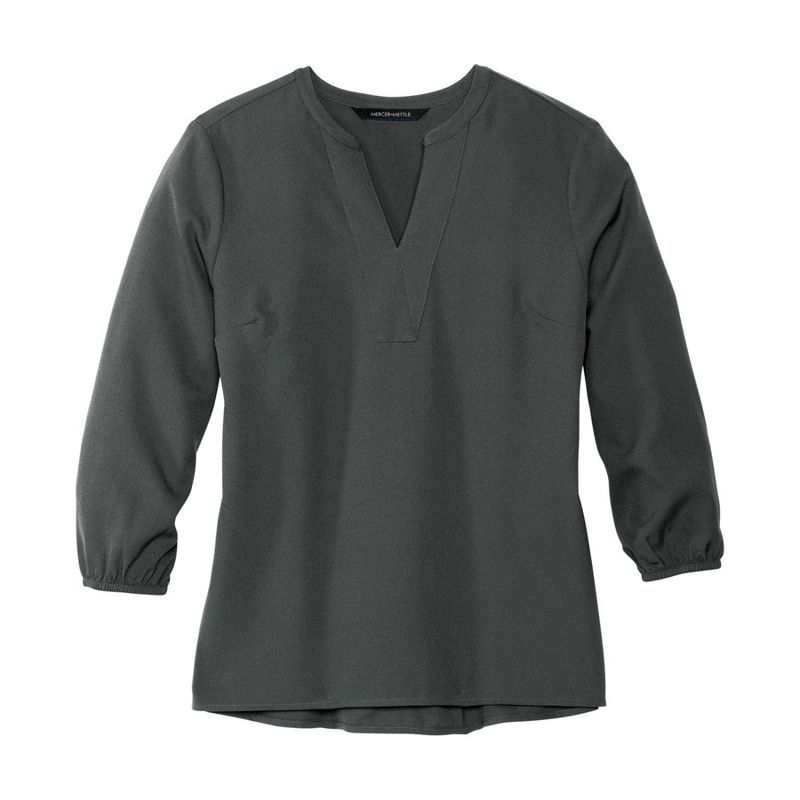 Women's Stretch Crepe 3/4-Sleeve Blouse
