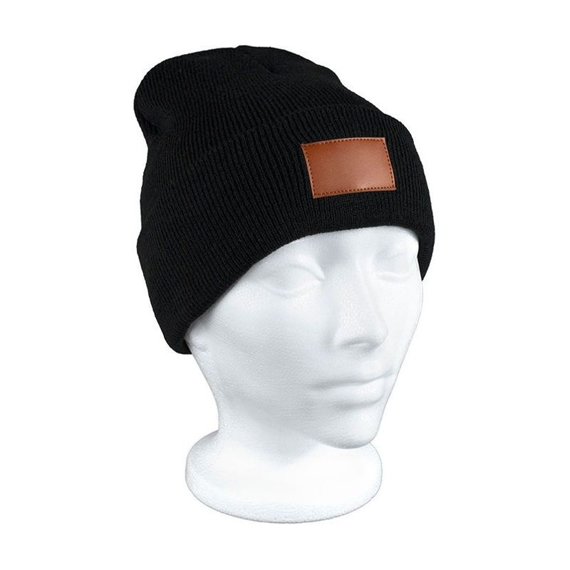 Tiburon Knit Cuffed Beanie with Patch