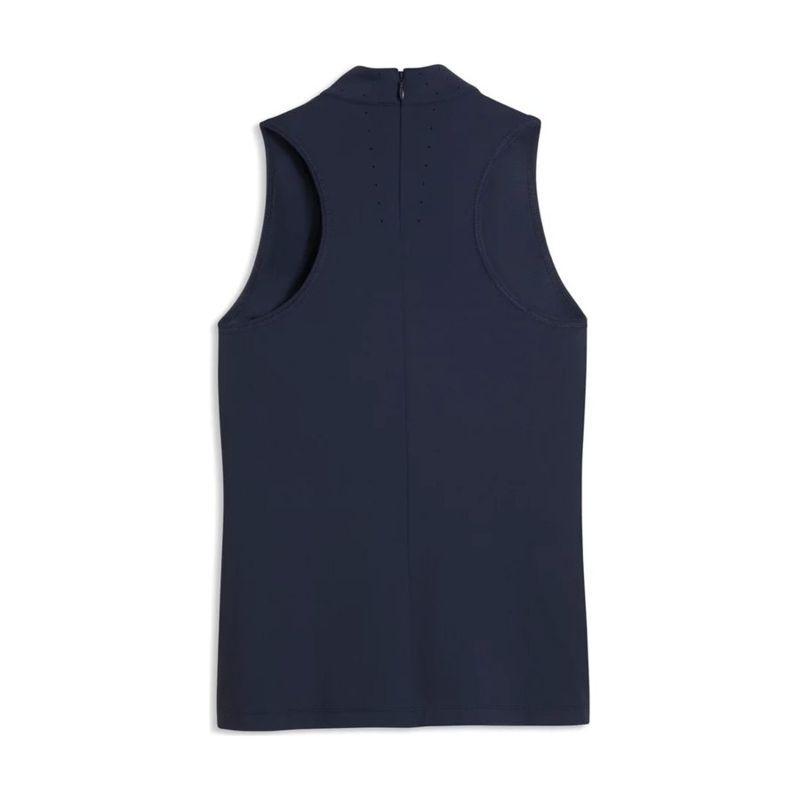 PUMA Women's Nylon Sport Sleeveless Mockneck Golf Polo