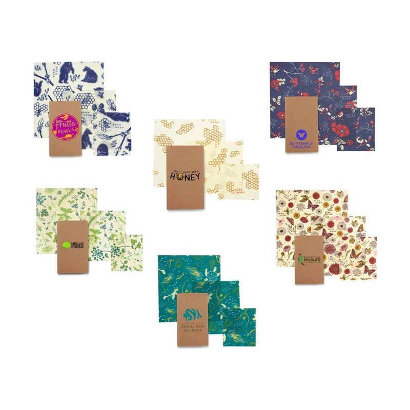 Reusable Food Wrap Set of 3