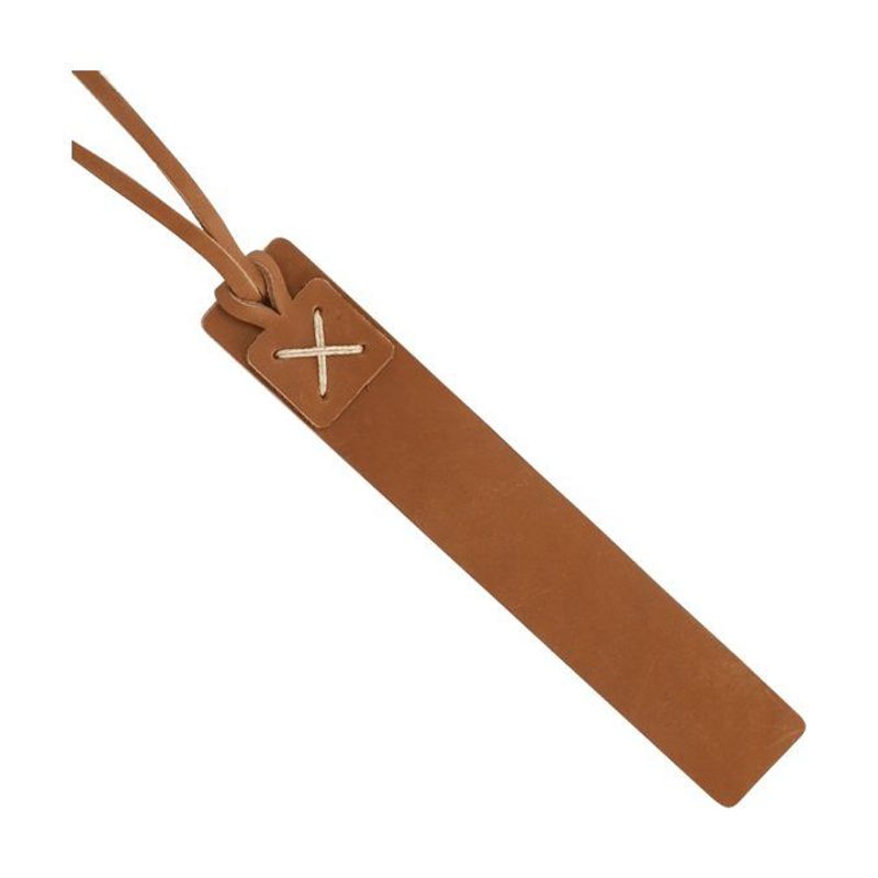 Tasseled Leather Bookmark