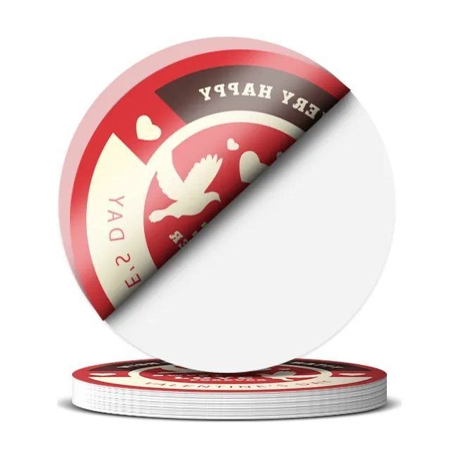 6" Custom Shape Front Adhesive Window Sticker