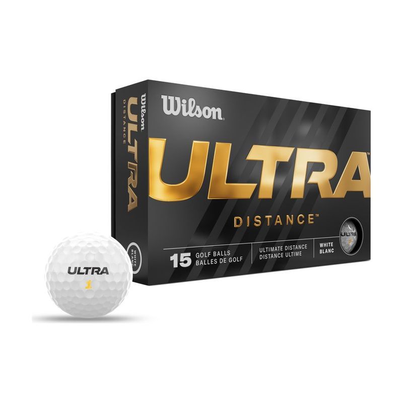 Wilson Ultra Distance Golf Balls, 15-Ball Pack