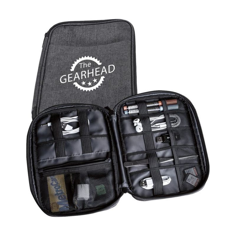 Zippered Tech Organizer Carrying Case
