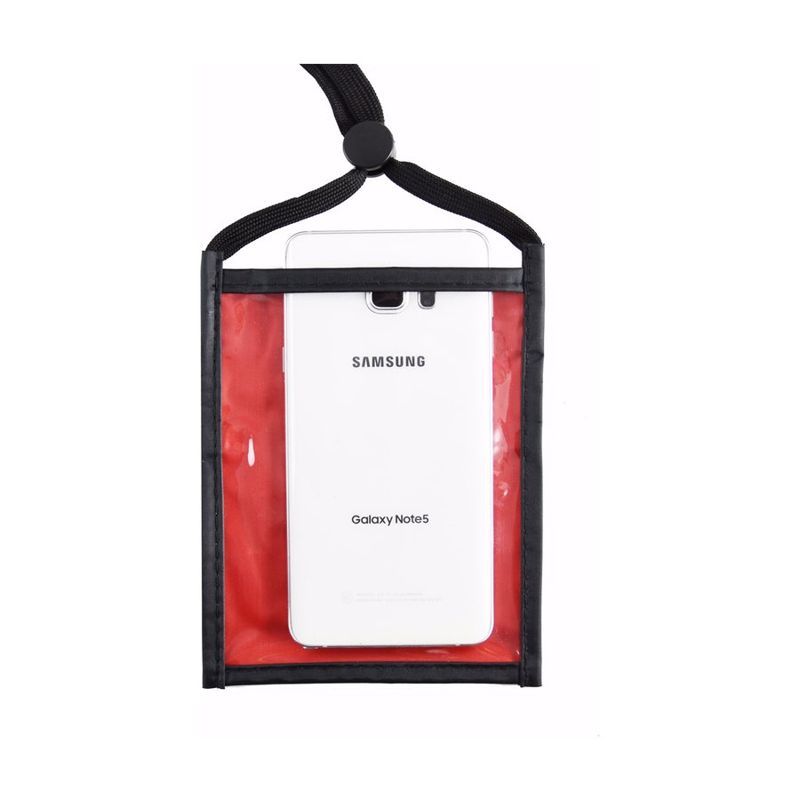 Nylon Two Tone Pouch with Front Zipper Pocket