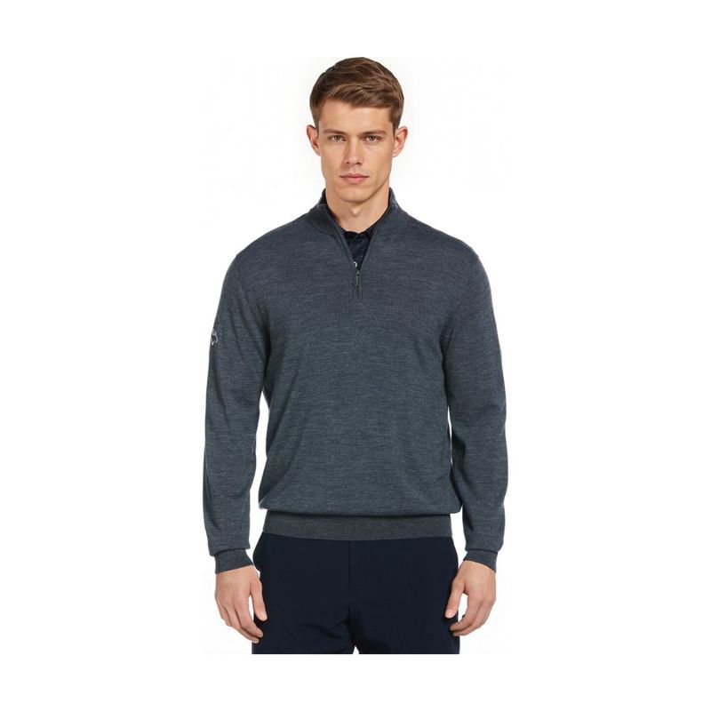 Callaway Merino Blend Men's Thermal 1/4 Zip Sweater