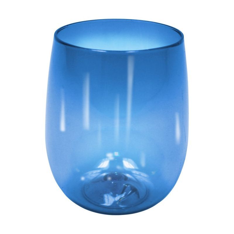 12 Oz Plastic Stemless Wine Glass