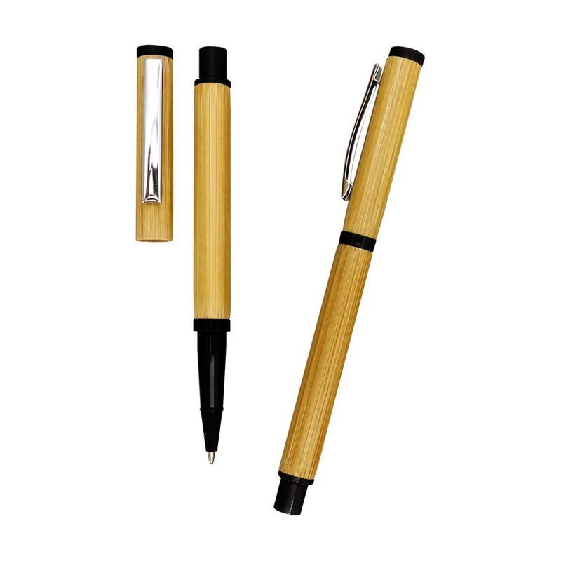 Bamboo Barrel Capped Pen