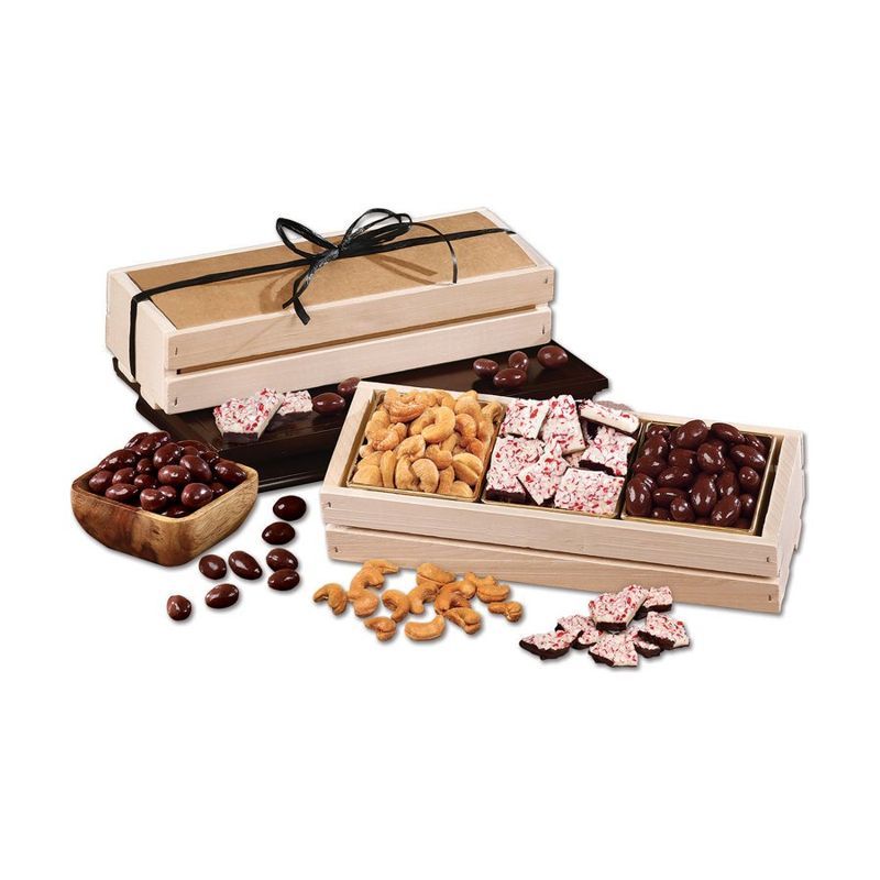 Sweet and Crunchy Assortment in Wooden Crate