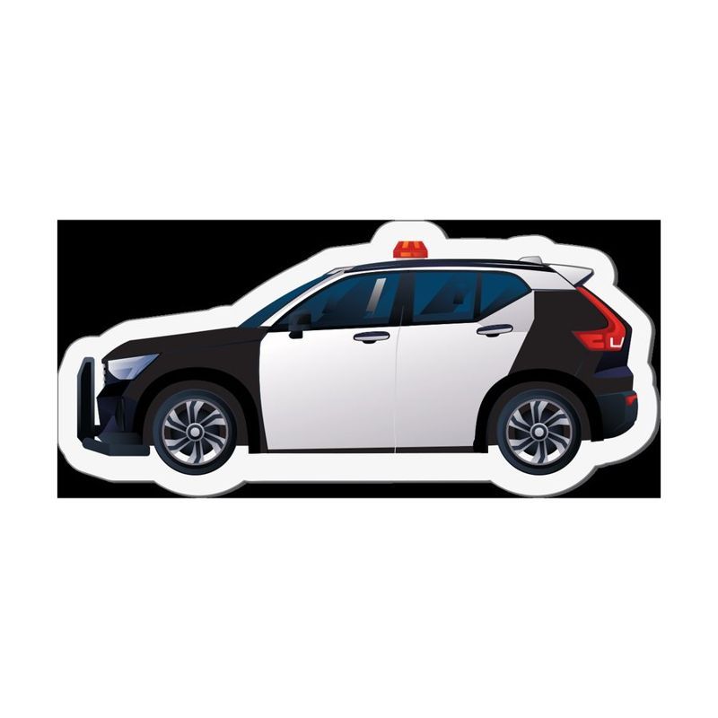 Police SUV Shaped Magnet