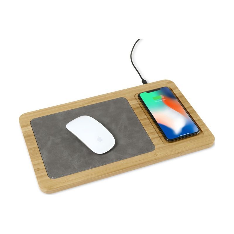 Bamboo Wireless Charging Mouse Pad