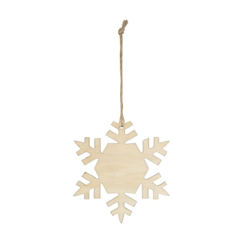 Wood Snowflake Ornament