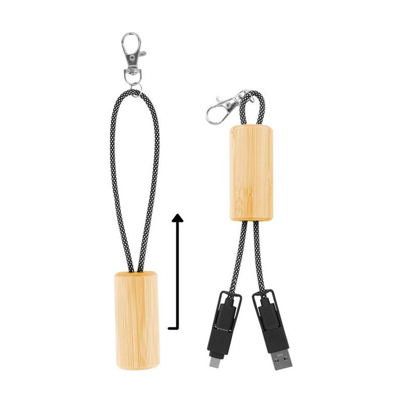 Bamboo Slider Multi Charging Cable