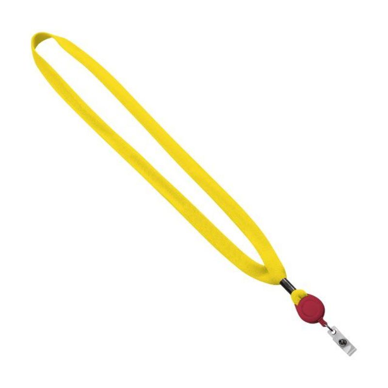 5/8" Shoelace Lanyard with Retractable Badge Reel