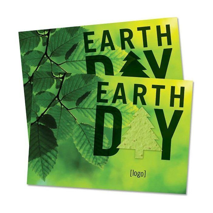 Large Seed Paper Shape Postcard