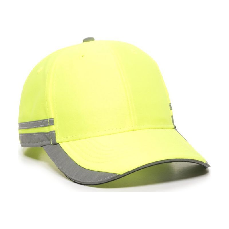 Hi-Vis Polyester Cap with Reflective Accents