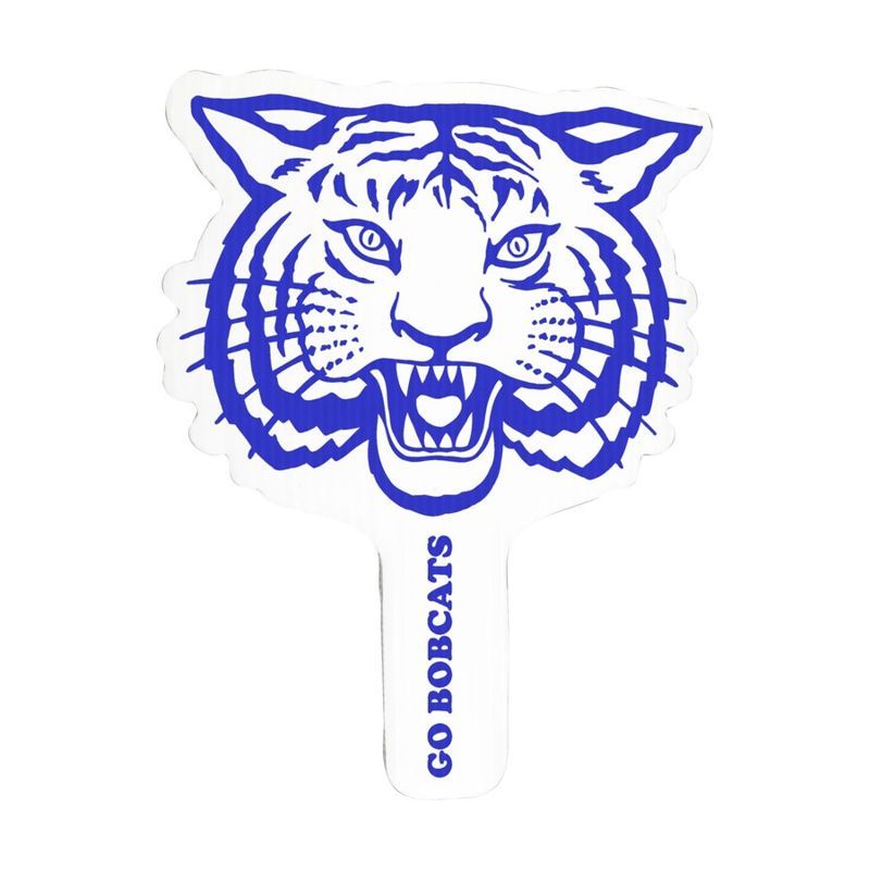 Tiger Mascot Hand Fan