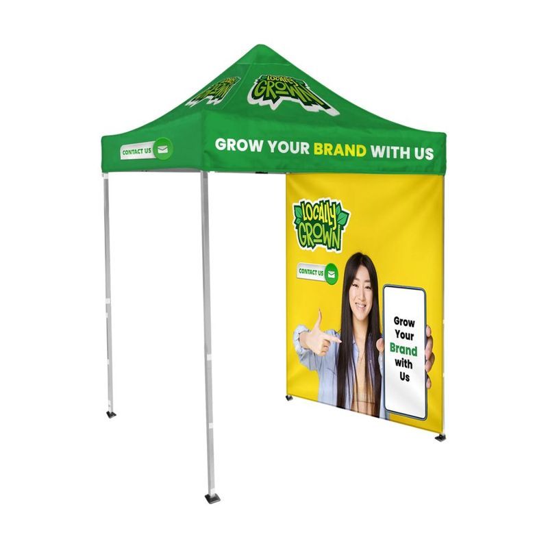6 x 6 ft Canopy Tent with Frame and One Full Wall