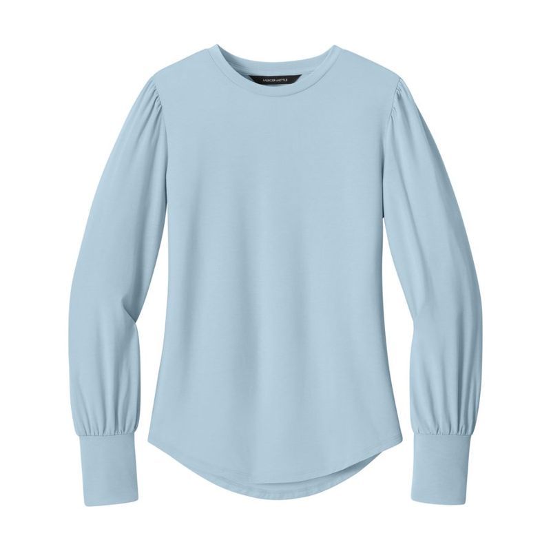 Mercer+Mettle Women's Stretch Jersey Long Sleeve Blouson Top