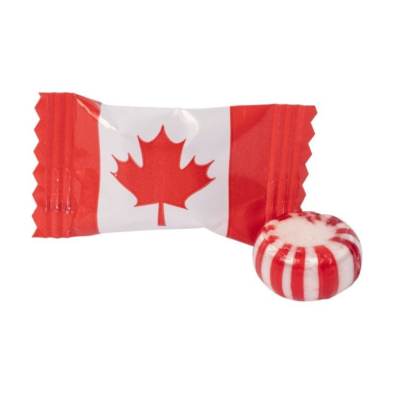 Individual Canadian Flag Peppermint Candy